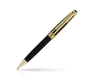 Mont Blanc Meisterstuck Solitaire Doue Gold & Black Ballpoint Pe